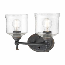 Golden Canada 0806-BA2 ABI-HWG - Golden Lighting Keating 2-light Vanity in Antique Black Iron